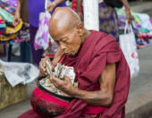 Dobrý ľudia ešte žijú. Yangon, Myanmar.